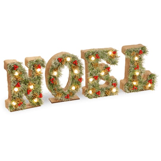 3Ft Pre-Lit Led Noel Decoration By National Tree Company in Red | Michaels�
